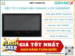 Bếp từ 2 vùng nấu Grand X GX IH838Pro - Made In Malaysia